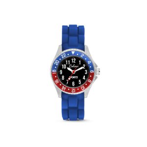 Kids Watch With Numbers Blue