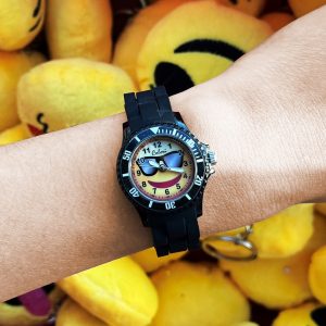 Kids Watch With Emoji Sunglasses