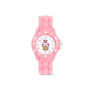 Kids Watch With Pink Cupcake