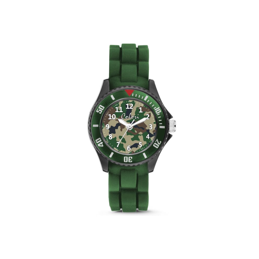 Kids Watch With Camouflage Print